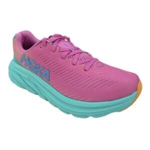 HOKA ONE ONE Rincon 3 Women's Lace Up Sneakers Phlox Pink Atlantis Sz 7.5B MINT